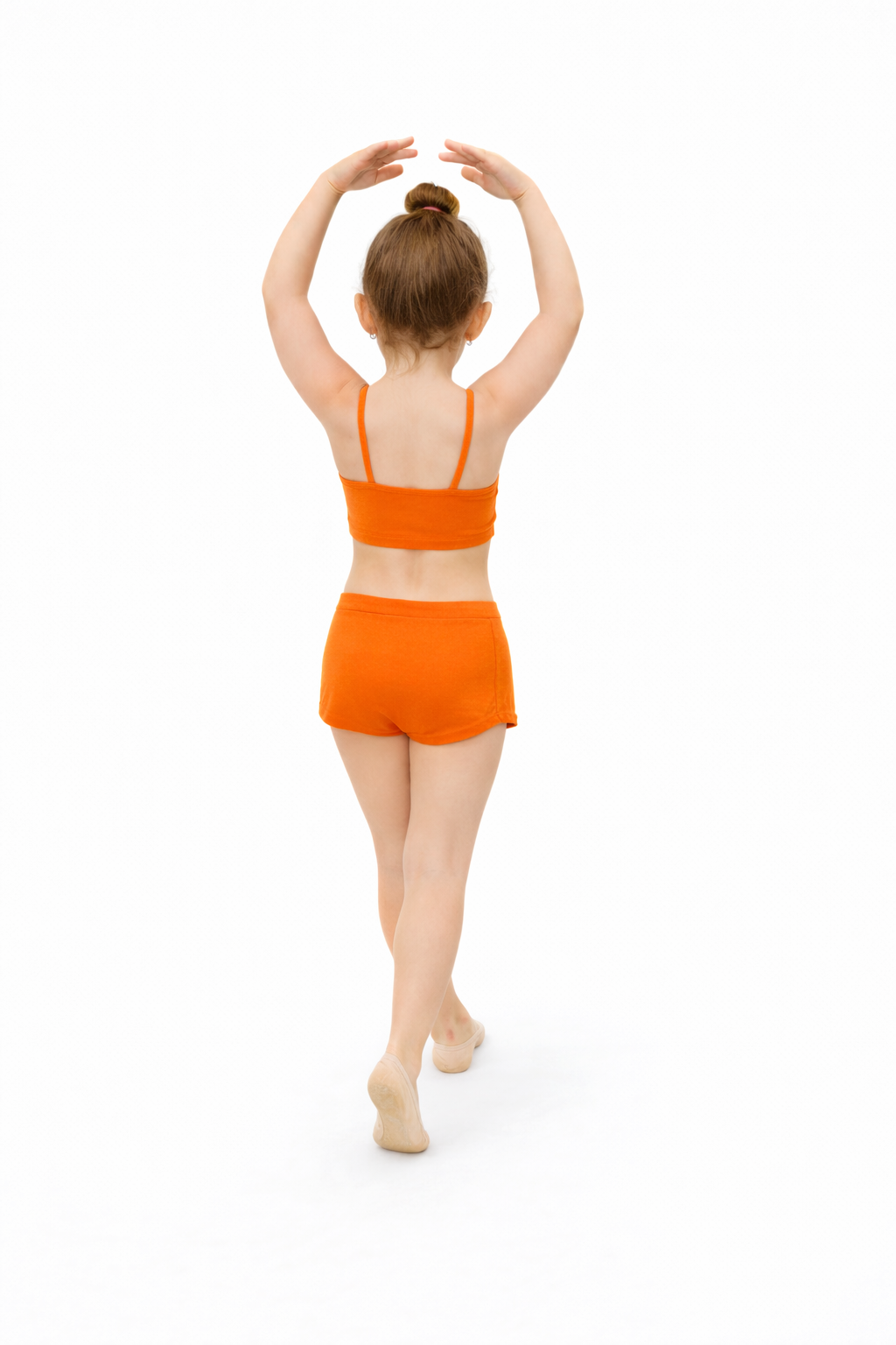 TOP DANZA SPALLINE SOTTILI ARANCIONE BABY